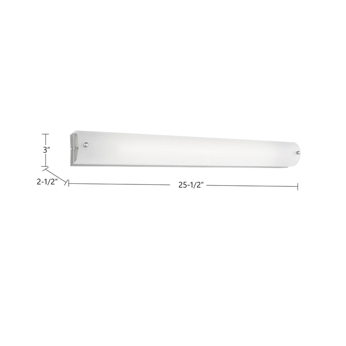 Peggy 25-in Aluminum Vanity Light