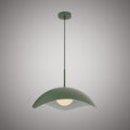 1 Lights Radiance Pendant Green Outside/White Inside  Dimmable 60W