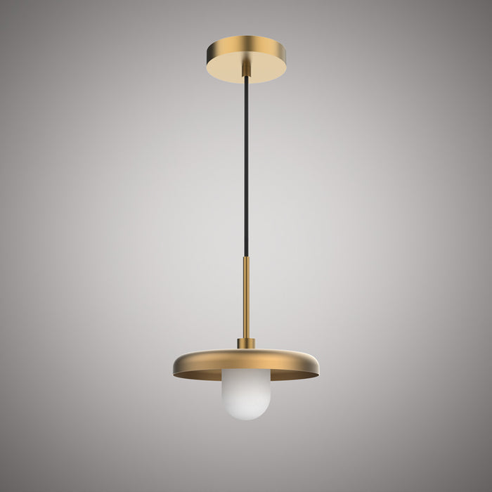 1 Lights Rose Pendant Aged brass  Dimmable 60W