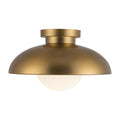 Aged Gold/Opal Matte Glass