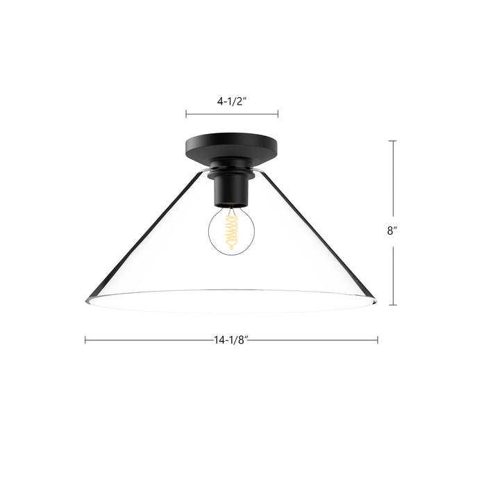 Salem 14-in Steel Flush Mount