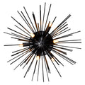 Savannah Flush Mounts 6 Light Black Finish