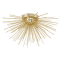 Savannah Flush Mounts Gold Leaf 6 Lights