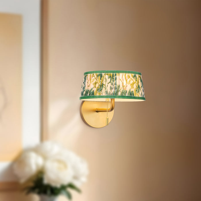Brushed Gold/Green Linen
