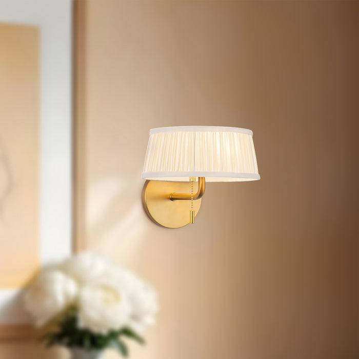 Brushed Gold/White Linen