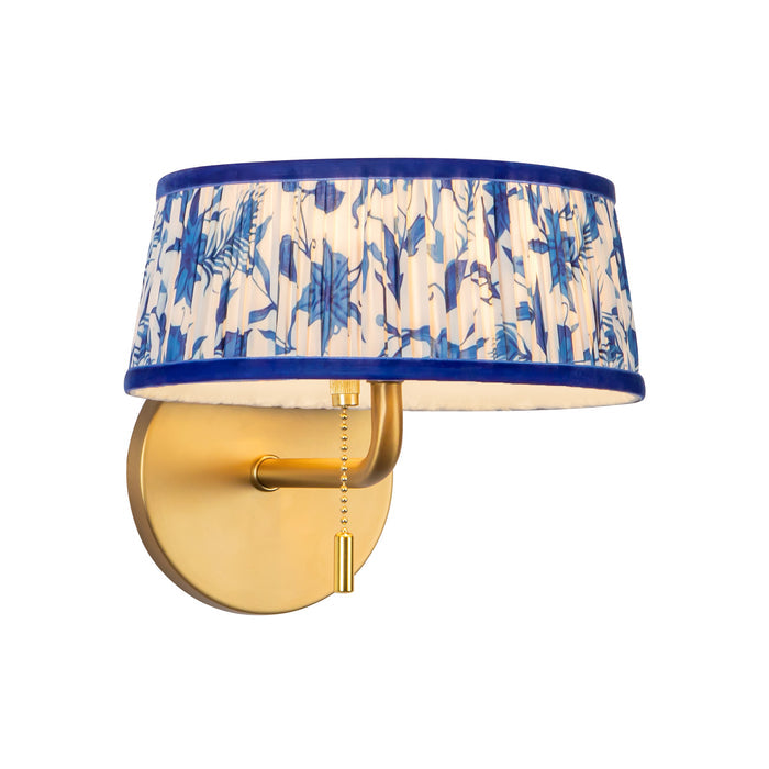 Brushed Gold/Blue Linen