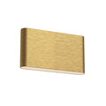 Slate 10-in Steel Brushed Gold Wall Light