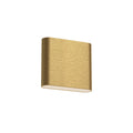 Slate 6-in Steel Brushed Gold Wall Light