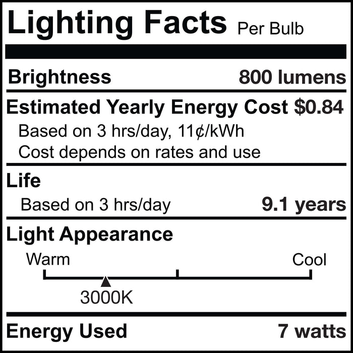 ST18 7.6W Dimmable Clear Filament LED Light Bulb with E26 Base, 3000K, 800 Lumens, 10-Pack