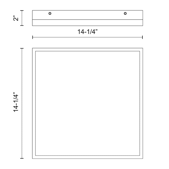 Sydney 14-in Steel Flush Mount