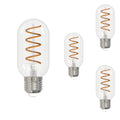 T14 4.5W Dimmable Clear Filament LED Light Bulb with E26 Base, 2100K, 350 Lumens, 4-Pack