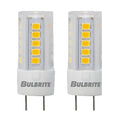 T4 4.5W Non-Dimmable Clear LED Light Bulb with G4 Base, 3000K, 400 Lumens, 12V, 2-Pack