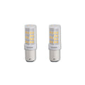 T5 4.5W Dimmable White LED Light Bulb with BA15d Base, 2700K, 400 Lumens, 2-Pack