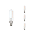 T6 4.5W Dimmable Clear Filament LED Light Bulb with E12 Base, 2700K, 450 Lumens, 4-Pack