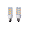 T6 4.5W Dimmable Clear LED Light Bulb with E12 Base, 2700K, 400 Lumens, 2-Pack