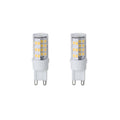 T6 4.5W Dimmable Clear LED Light Bulb with G9 Base, 2700K, 400 Lumens, 2-Pack