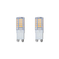 T6 4.5W Dimmable Clear LED Light Bulb with G9 Base, 3000K, 400 Lumens, 2-Pack
