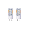 T6 4.5W Dimmable Clear LED Light Bulb with GY8 Base, 2700K, 400 Lumens, 2-Pack