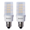 T6 4.5W Dimmable Frost LED Light Bulb with E12 Base, 2700K, 340 Lumens, 2-Pack