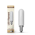 T6 4.5W Dimmable Milky Filament LED Light Bulb with E12 Base, 5000K, 450 Lumens, 4-Pack