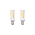 T6 5W Dimmable Clear LED Light Bulb with E12 Base, 2700K, 550 Lumens, 2-Pack