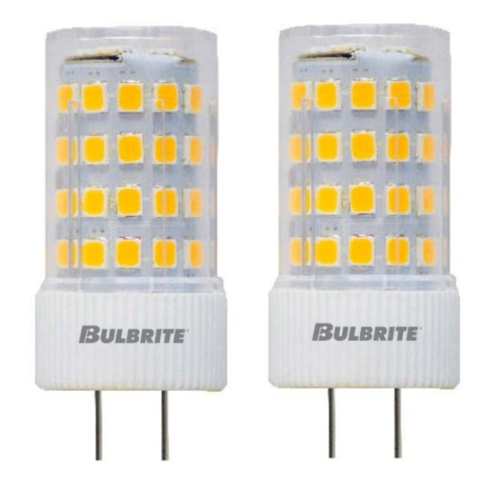 T7 5W Non-Dimmable LED Light Bulb with GY6.35 Base, 2700K, 550 Lumens, 12V, 2-Pack