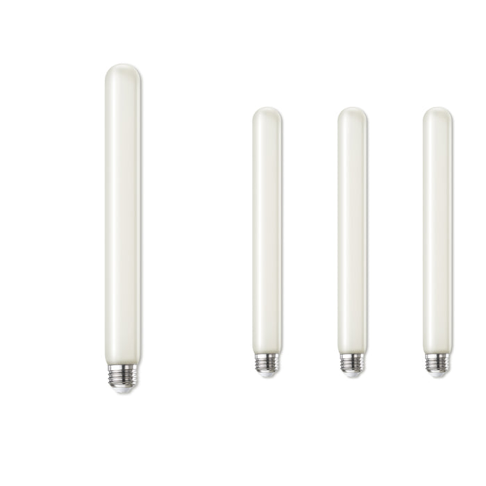 T9 11'' 5W Dimmable Frost Filament LED Light Bulb with E26 Base, 3000K, 350 Lumens, 4-Pack