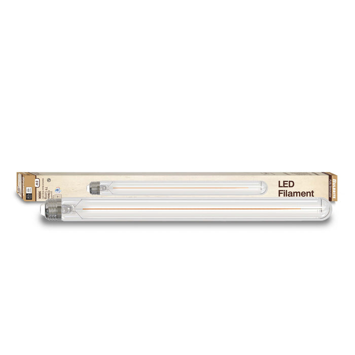 T9 15-inch 5W Dimmable Clear LED Light Bulb with E26 Base, 3000K, 400 Lumens, 3-Pack