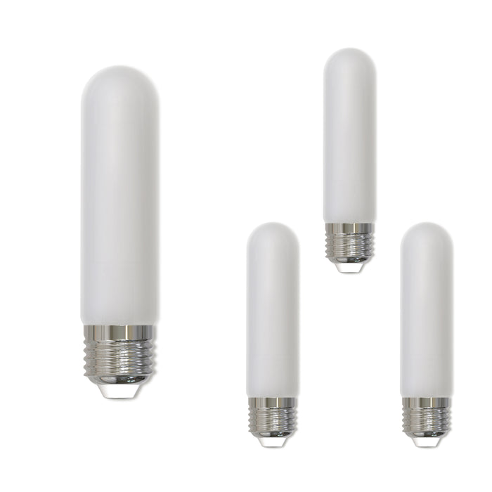 T9 5'' 5W Dimmable Frost Filament LED Light Bulb with E26 Base, 2700K, 450 Lumens, 4-Pack