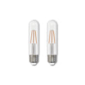 T9 5W Dimmable Clear Filament LED Light Bulb with E26 Base, 2700K, 400 Lumens, 2-Pack