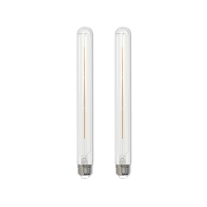 T9 5W Dimmable Clear Filament LED Light Bulb with E26 Base, 2700K, 450 Lumens, 2-Pack