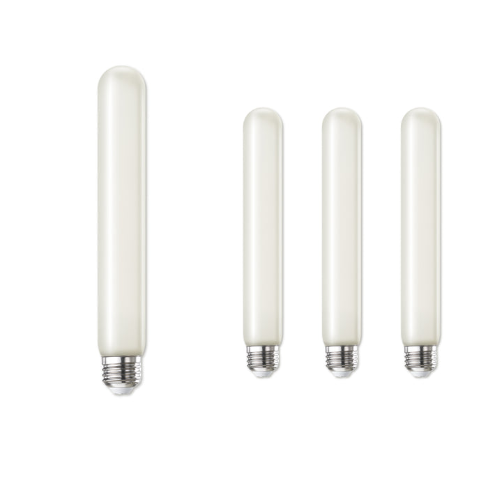 T9 7.5'' 5W Dimmable Frost Filament LED Light Bulb with E26 Base, 3000K, 300 Lumens, 4-Pack