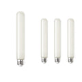 T9 7.5'' 5W Dimmable Frost Filament LED Light Bulb with E26 Base, 3000K, 300 Lumens, 4-Pack