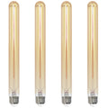 T9L 5W Dimmable Amber Filament LED Light Bulb with E26 Base, 2100K, 300 Lumens, 4-Pack
