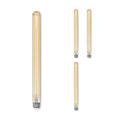 T9L 5W Dimmable Amber Filament LED Light Bulb with E26 Base, 2100K, 400 Lumens, 4-Pack
