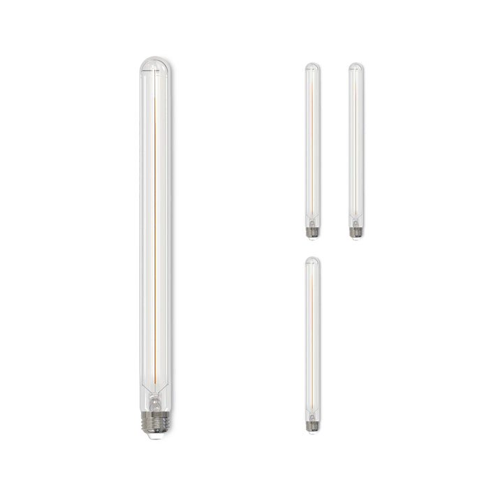 T9L 5W Dimmable Clear Filament LED Light Bulb with E26 Base, 2700K, 400 Lumens, 4-Pack