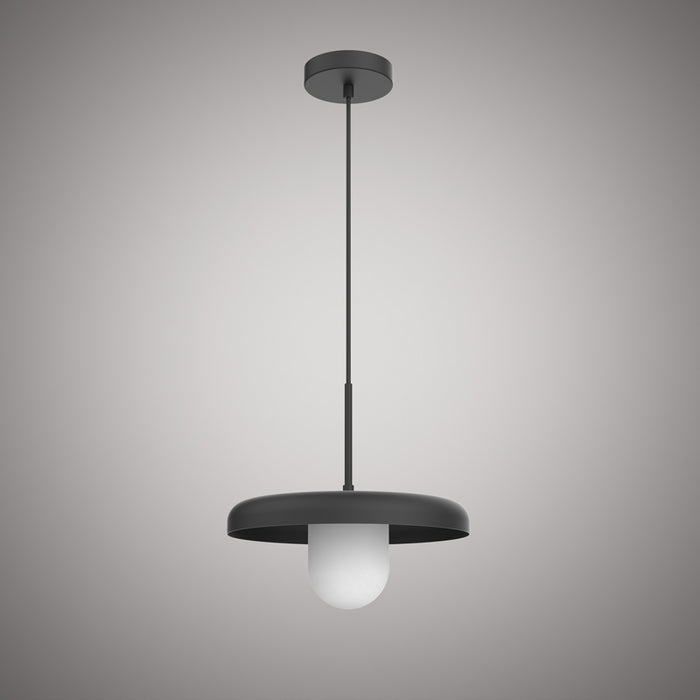 1 Lights Ultra P30111-BK Matte Black  Dimmable 60W