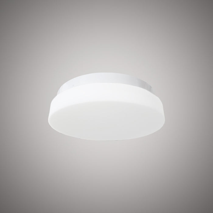 Ultra 11-in LED Flush Mount Matte White   Dimmable