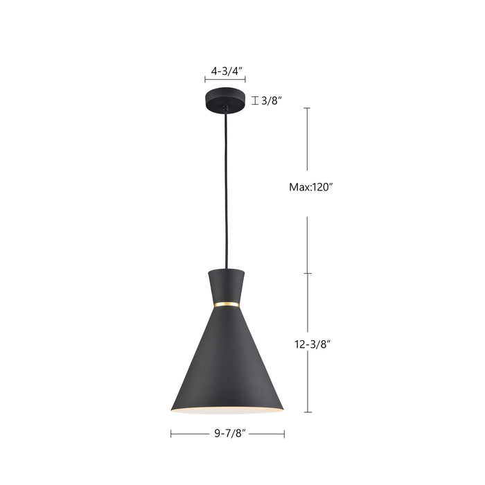 Vanderbilt 10-in Aluminum Pendant