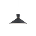 Vanderbilt 16-in Gold-Accented Aluminum Dome Pendant
