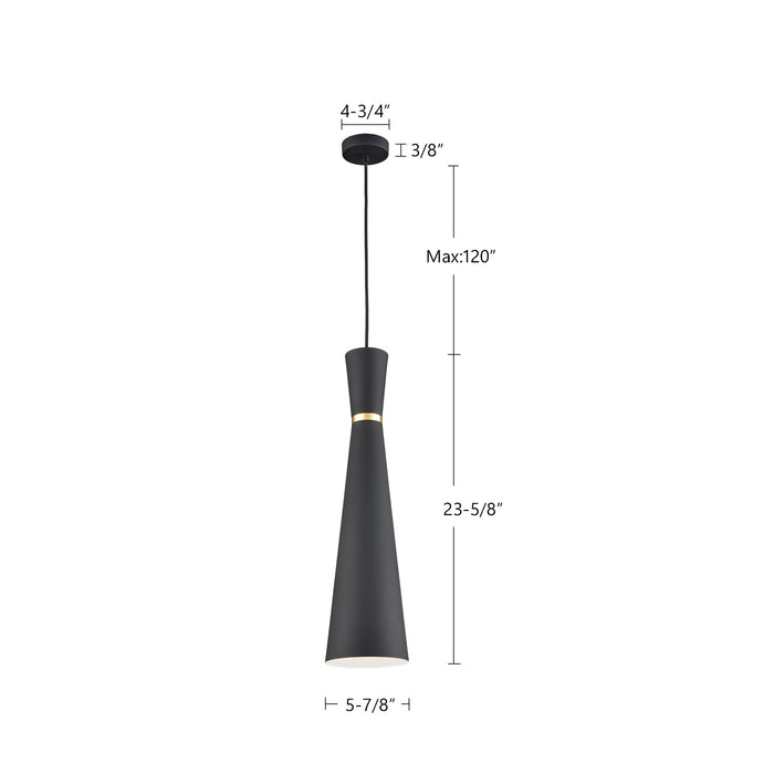 Vanderbilt 6-in Aluminum Pendant