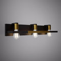 3 Lights VL1646-3AB/BK Matte Black/Aged Brass  Dimmable 180W