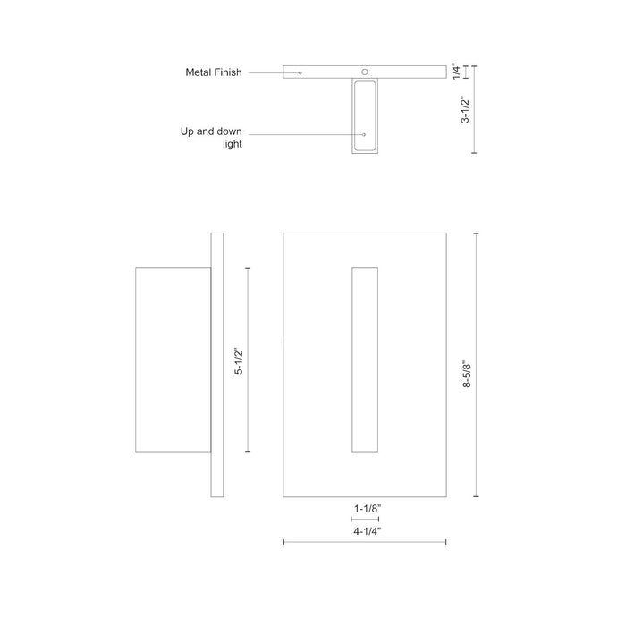 Vista 9-in Aluminum Outdoor Wall Sconce