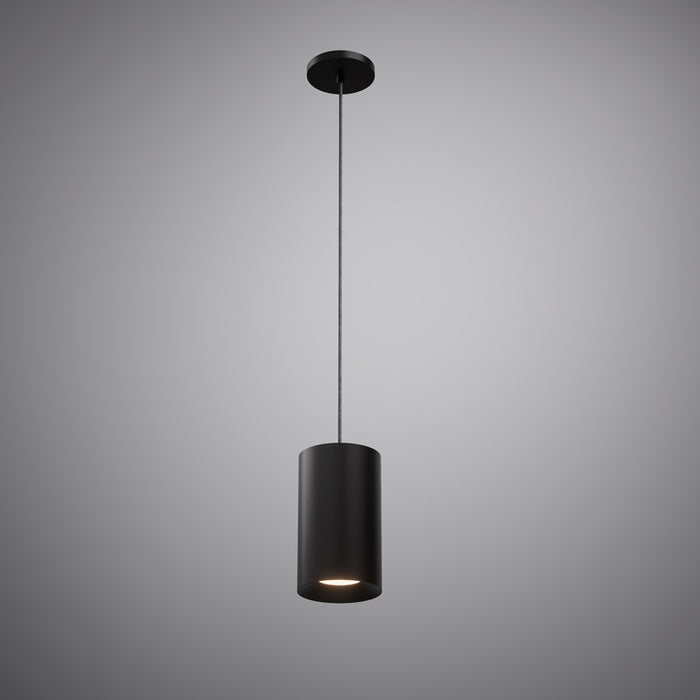 1 Lights Volt Pendant Matte Black  Dimmable 60W