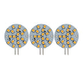 WAFER 2.8W Non-Dimmable LED Light Bulb with G4 Base, 2700K, 280 Lumens, 12V, 3-Pack
