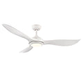 Wynleaf 52'' 3 Blades Matte White Led indoor & Outdoor DC Ceiling Fan With Wall Control